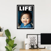 Pro-Life Baby Mooie Aziatische Baby Boy Glimlachen Poster (Thuiskantoor)