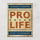 Pro Life Billboard Briefkaart (Voorkant)