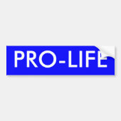 PRO-LIFE BUMPERSTICKER (Voorkant)