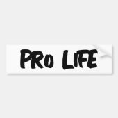 PRO LIFE-BUMPERSTICKER BUMPERSTICKER (Voorkant)