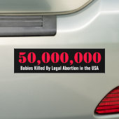 Pro-Life-Bumpersticker Bumpersticker (Op auto)