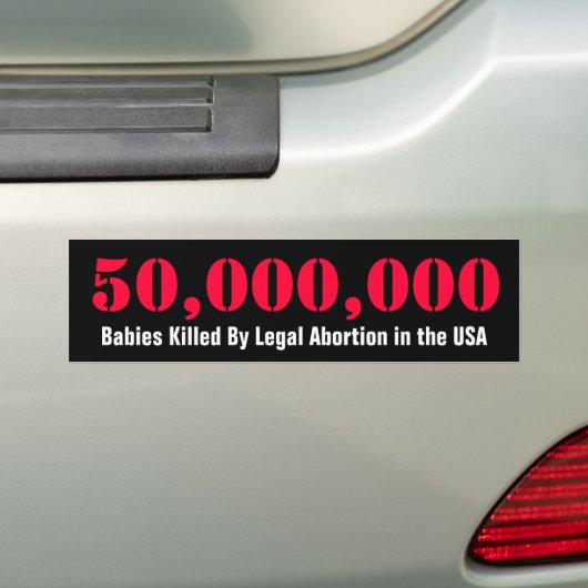 Pro-Life-Bumpersticker Bumpersticker (Op auto)