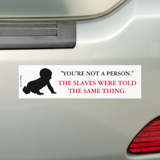 Pro-Life-Bumpersticker Bumpersticker (Op auto)