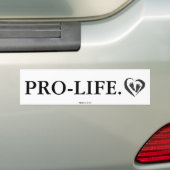 Pro-Life-Bumpersticker Bumpersticker (Op auto)