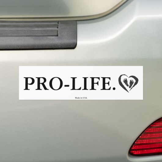 Pro-Life-Bumpersticker Bumpersticker (Op auto)