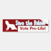 Pro-Life Bumpersticker: Red de baby's! Bumpersticker (Voorkant)