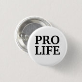 Pro Life-Button Ronde Button 3,2 Cm (Voorkant /achterkant)