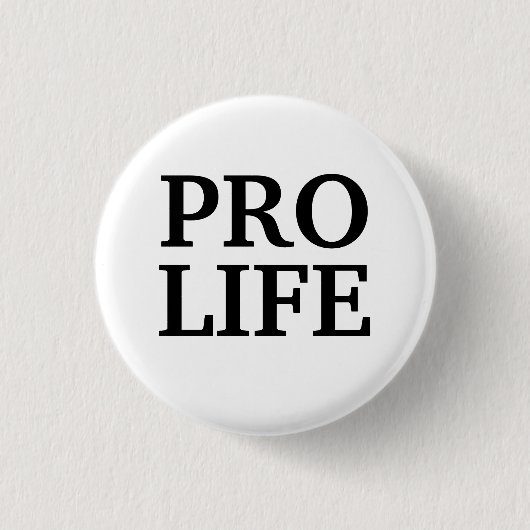 Pro Life-Button Ronde Button 3,2 Cm (Voorkant)