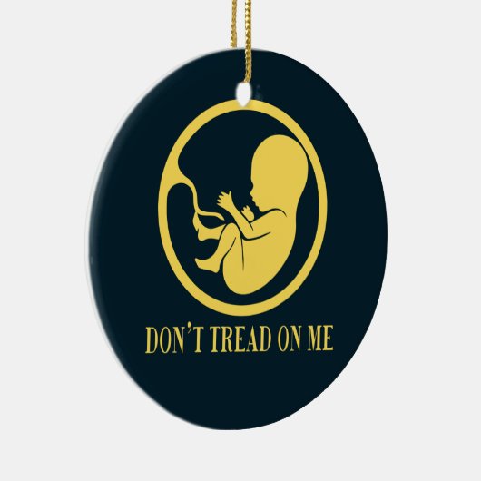 Pro Life Catholic Ornament – Don’t Tread (Rechts)