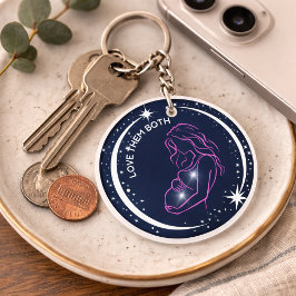 Pro-Life Christelijk Symbool Eternal Soul Mom Baby Sleutelhanger