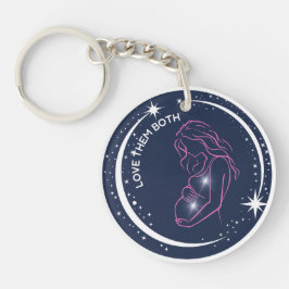 Pro-Life Christelijk Symbool Eternal Soul Mom Baby Sleutelhanger