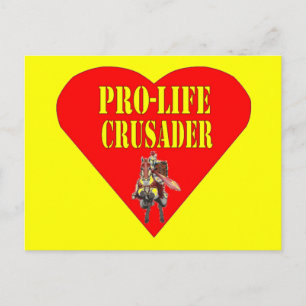 PRO LIFE CRUSADER BRIEFKAART