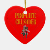PRO LIFE CRUSADER KERAMISCH ORNAMENT (Voorkant)