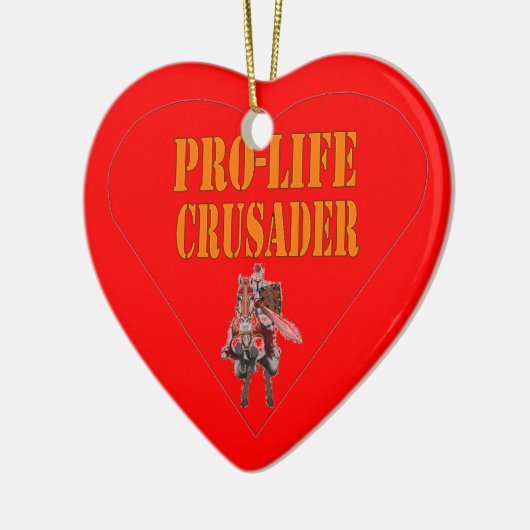 PRO LIFE CRUSADER KERAMISCH ORNAMENT (Links)
