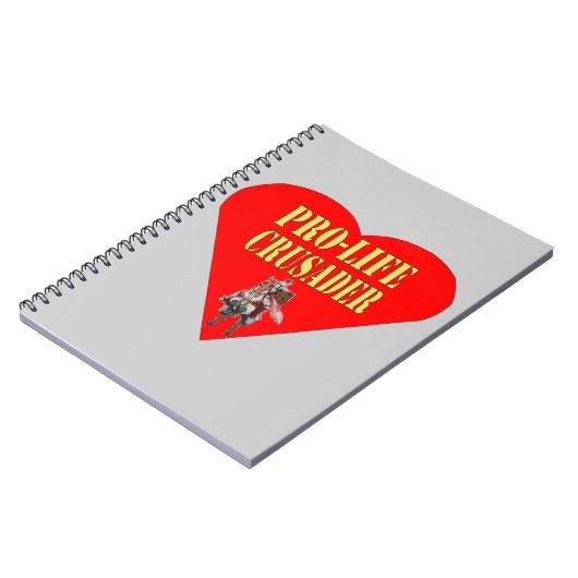 PRO LIFE CRUSADER NOTITIEBOEK (Linkerzijde)