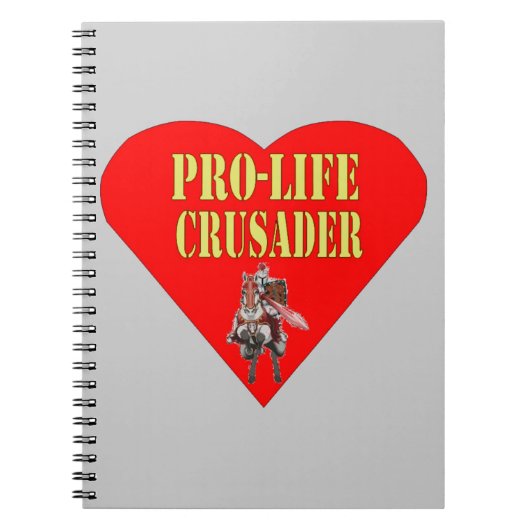 PRO LIFE CRUSADER NOTITIEBOEK (Voorkant)