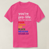 Pro Life Definition T-shirt (Design voorkant)