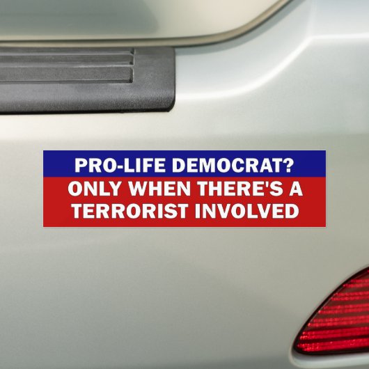 Pro-Life Democraat? Bumpersticker (Op auto)
