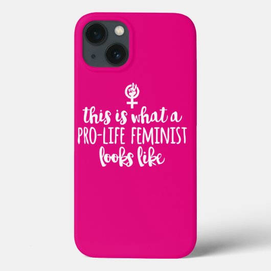 Pro-Life Feminist iPhone 6-telefoondraagtas (roze) Case-Mate iPhone Case (Achterkant)