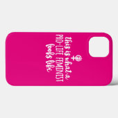 Pro-Life Feminist iPhone 6-telefoondraagtas (roze) Case-Mate iPhone Case (Achterkant (horizontaal))