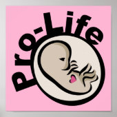 Pro-life foetus-ontwerp poster (Voorkant)