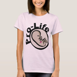 Pro-life foetus-ontwerp t-shirt