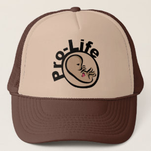 Pro-life foetus-ontwerp trucker pet