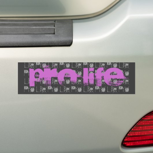 Pro Life for Tiener Bumpersticker (Op auto)