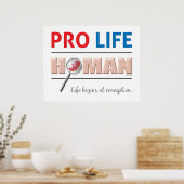 Pro Life Human Poster (Keuken)