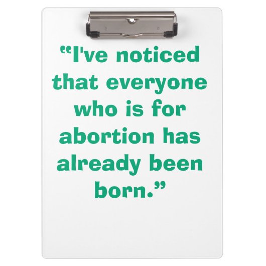 Pro Life Klembord (Voorkant)