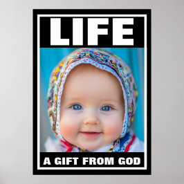 PRO-LIFE LACHENDE BABY MEISJE LEVEN POSTER