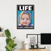 PRO-LIFE LACHENDE BABY MEISJE LEVEN POSTER (Thuiskantoor)