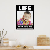 PRO-LIFE LACHENDE CHINESE BABY MEISJE LEVEN POSTER (Keuken)