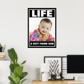 PRO-LIFE LACHENDE CHINESE BABY MEISJE LEVEN POSTER (Thuiskantoor)