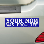 Pro-Life mama Bumpersticker (Op auto)