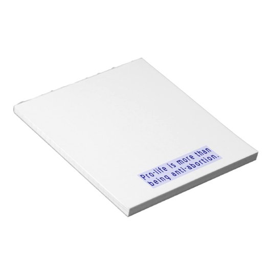 Pro-life Meer dan anti-abortus Notitieblok (Schuin)