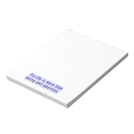 Pro-life Meer dan anti-abortus Notitieblok (Linkerzijde)