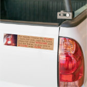Pro Life Message - Jeremiah 29:11 Bumpersticker (Op Truck)