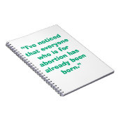 Pro Life Notitieboek (Rechterzijde)