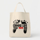 Pro-Life offerte met Baby-voetafdrukken Tote Bag (Voorkant)