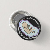 Pro-life pin ronde button 3,2 cm (Voorkant /achterkant)