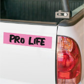 PRO LIFE PINK BUMPER STICKER (Op Truck)