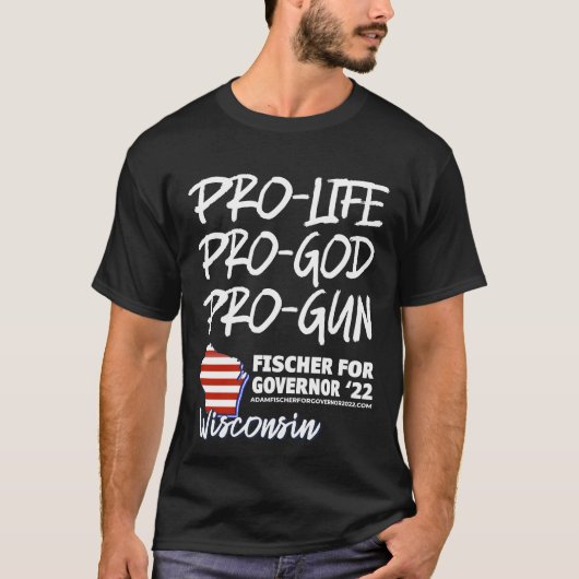 PRO LIFE, PRO GOD, PRO FAMILY T-SHIRT (Voorkant)
