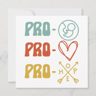 Pro-Life Pro-Love Pro-Hope  Kaart