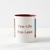 Pro-Life Pro-Love Tweekleurige Koffiemok (Center)