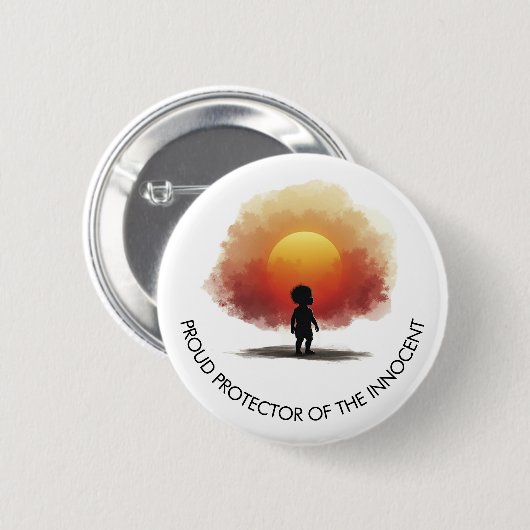 Pro-Life Protector of Innocent Button (Voorkant /achterkant)