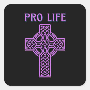 Pro Life Roman Vierkante Sticker