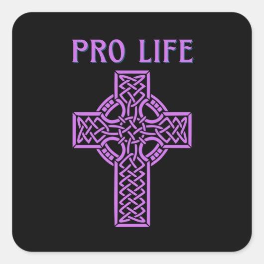 Pro Life Roman Vierkante Sticker (Voorkant)