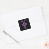 Pro Life Roman Vierkante Sticker (Envelop)