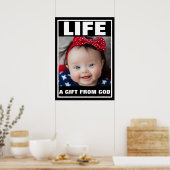 PRO-LIFE SCHATTIGE SMILING DOWN SYNDROOM BABY LIFE POSTER (Keuken)